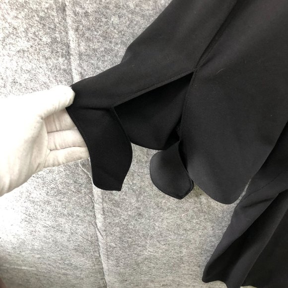 Eloquii Black Tie Sleeve Flowy Shift Dress Knee Length Plus Siz 26 LBD Formal - Picture 7 of 12